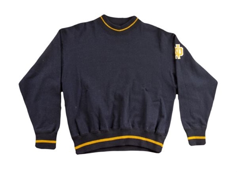 1960s Notre Dame Football Coaches Sideline Sweater